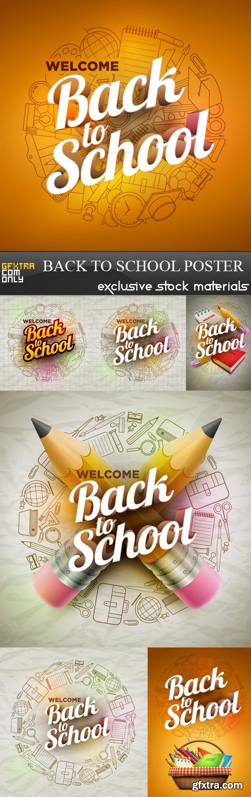 Back to School Poster - 7 EPS