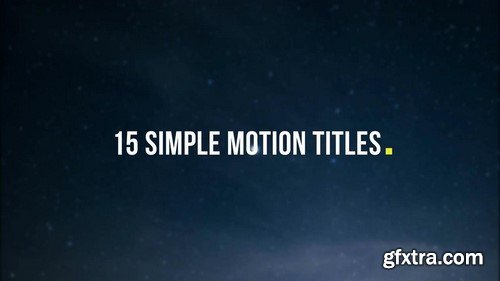 Kinetic & Corporate Simple Titles Pack - After Efefcts Template