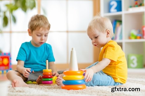 Collection of baby children playing in kindergarten education training 25 HQ Jpeg