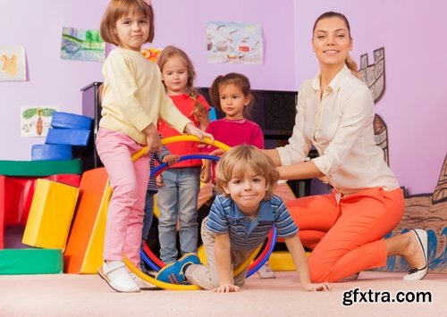 Collection of baby children playing in kindergarten education training 25 HQ Jpeg