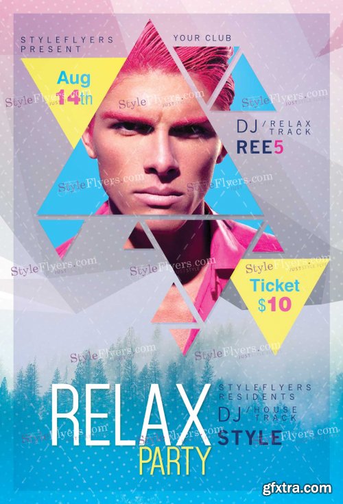 Relax PSD Flyer Template