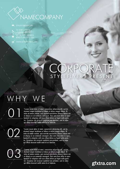 Corporate V10 Flyer PSD Template