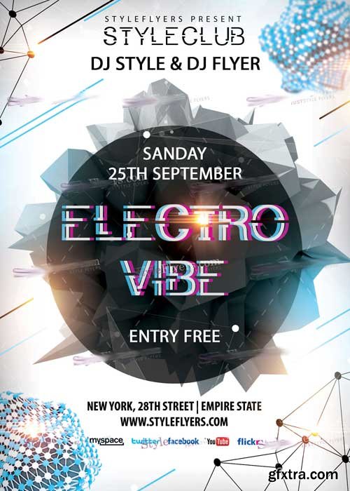 Electro Vibe V3 PSD Flyer Template