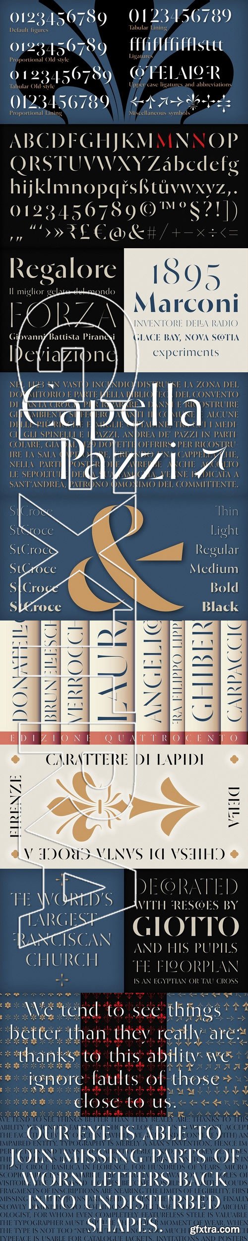 St Croce - 6 fonts: $110.00