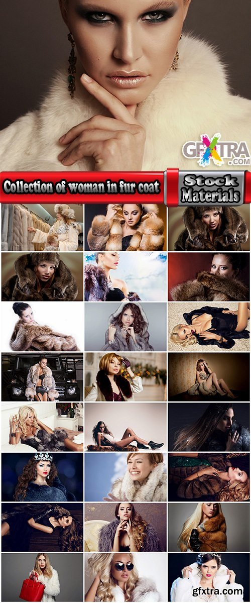 Collection of woman in fur coat fur warm clothing 25 HQ Jpeg