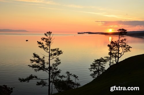 Collection Lake Baikal nature landscape rock beach sand sunset water 25 HQ Jpeg