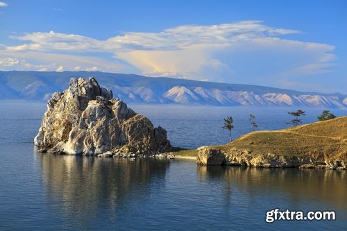 Collection Lake Baikal nature landscape rock beach sand sunset water 25 HQ Jpeg