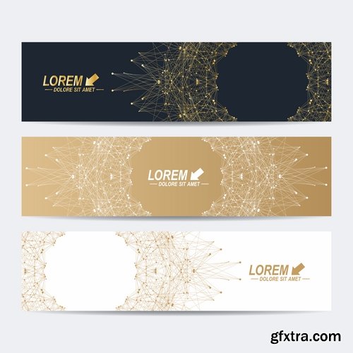 Collection gift certificate business card banner flyer calling card poster 3-25 EPS