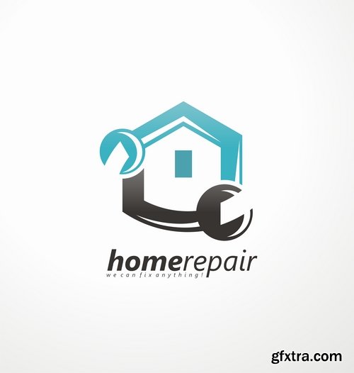 Collection logo icon web design element site  5-25 EPS