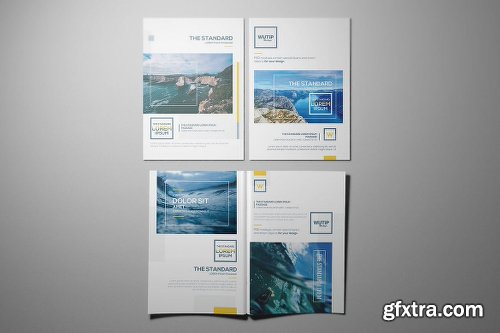 GraphicriverA4/A5 Horizontal Flyer Mockup Bundle 17600854