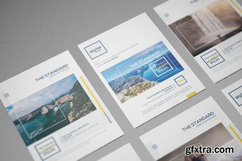 GraphicriverA4/A5 Horizontal Flyer Mockup Bundle 17600854