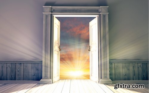 Collection open door the conceptual image handle frame 25 HQ Jpeg