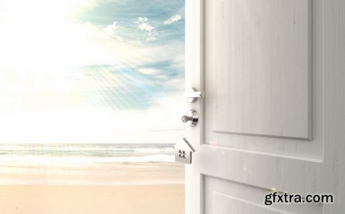 Collection open door the conceptual image handle frame 25 HQ Jpeg