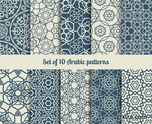 Collection pattern wallpaper sample calligraphic drawing frame vector image 25 EPS