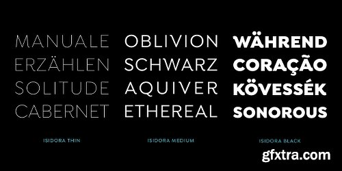 Isidora Font Family 28 Fonts $999