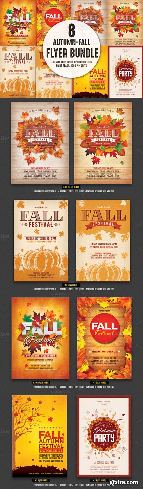 CM - Autumn Fall Flyer Bundle 855623