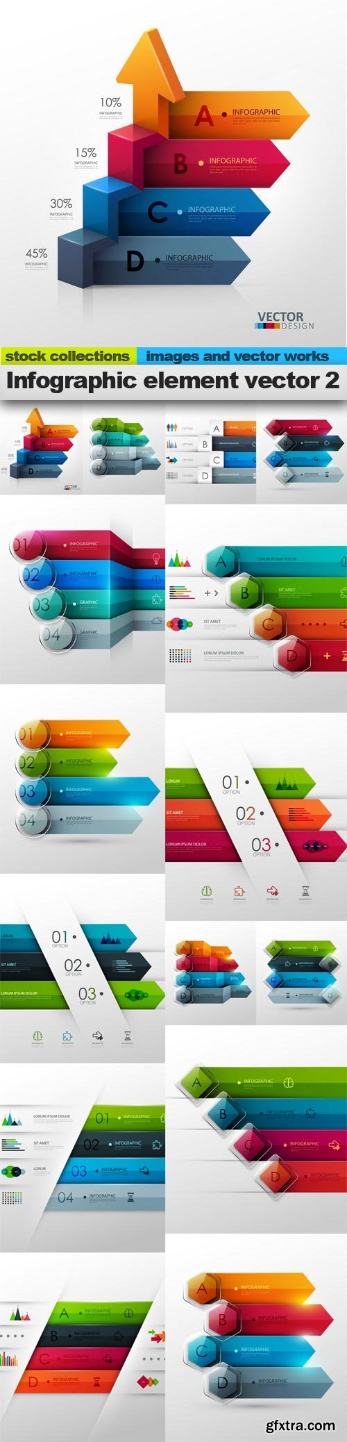 Infographic element vector 2, 15 x EPS