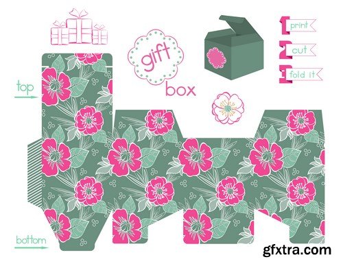 Printable Gift Box - 11 EPS