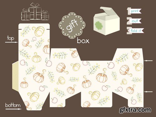 Printable Gift Box - 11 EPS