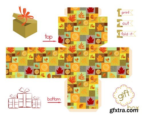 Printable Gift Box - 11 EPS