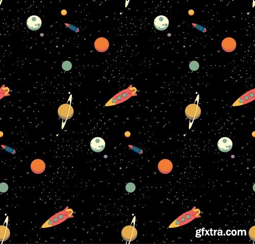 Space pattern - 5 EPS