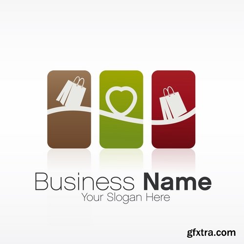 Collection of business logo company sale purchase trade turnover 25 EPS