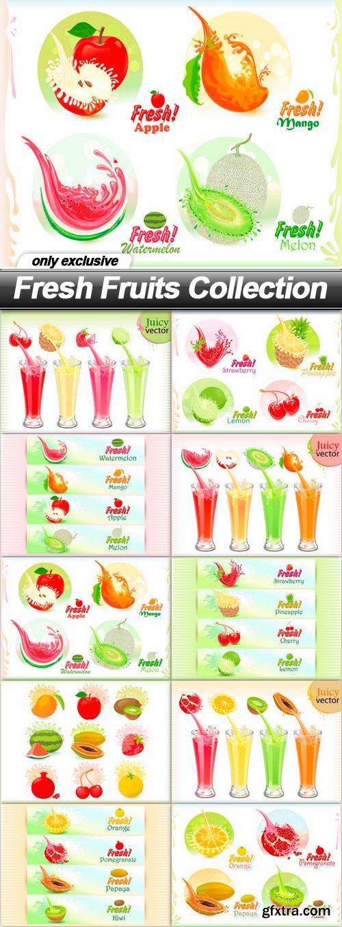 Fresh Fruits Collection - 10 EPS