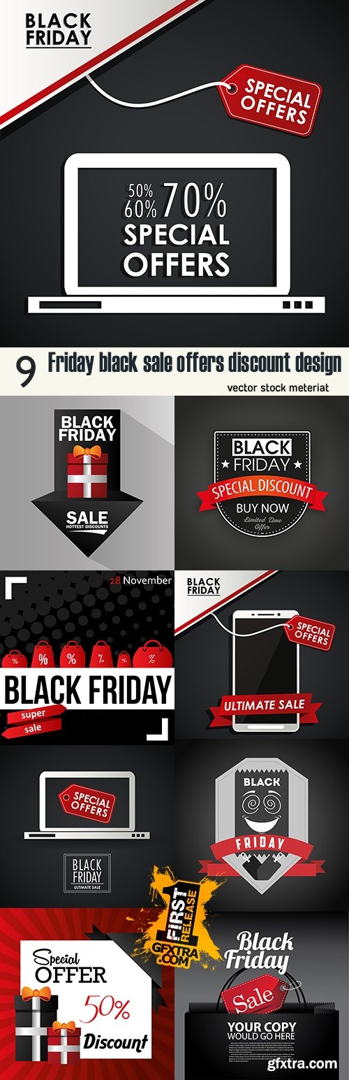 Friday black sale offers discount design