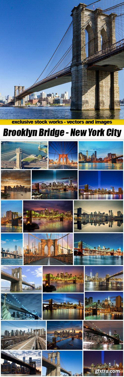 Brooklyn Bridge - New York City, 25xUHQ JPEG