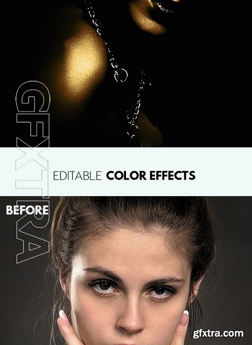 GraphicRiver - Dark Light Effect with Gold Silver and Bronze Skin Photoshop Action 17515658