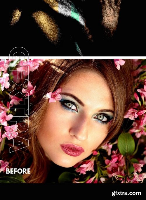 GraphicRiver - Dark Light Effect with Gold Silver and Bronze Skin Photoshop Action 17515658