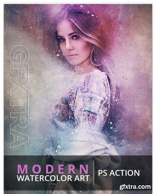 GraphicRiver - Modern Watercolor Art - PS Action 17467503