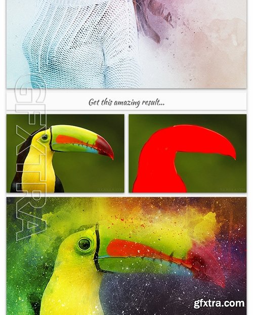 GraphicRiver - Modern Watercolor Art - PS Action 17467503