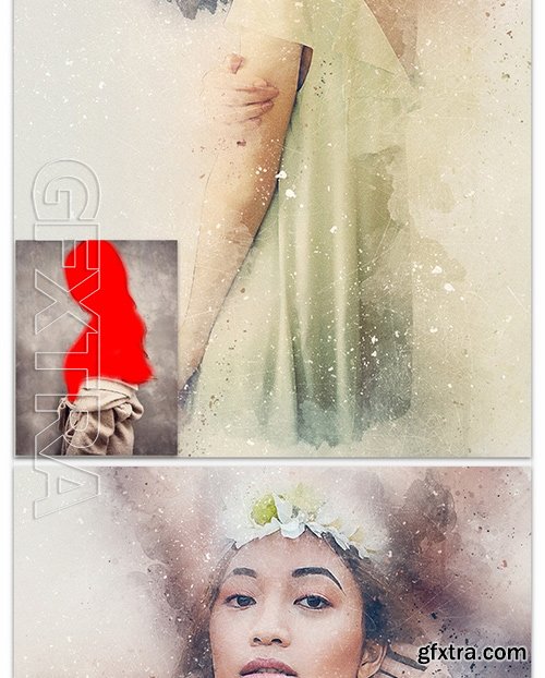 GraphicRiver - Modern Watercolor Art - PS Action 17467503