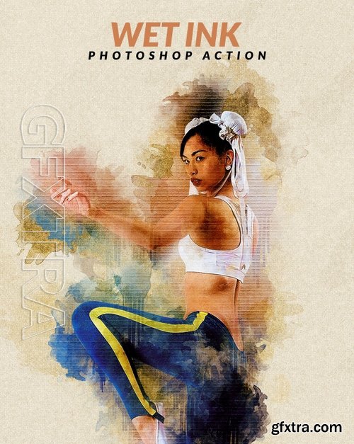 GraphicRiver - Wet Ink Photoshop Action 17496895