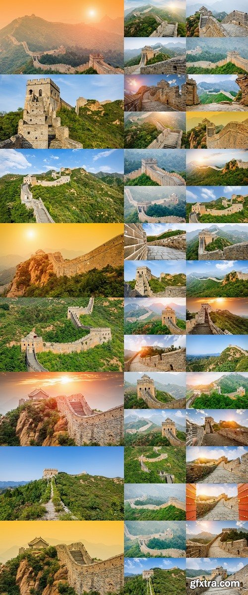 Great wall under sunshine during sunset?in Beijing, China