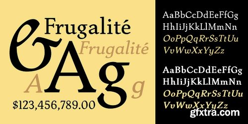 Frugality Font Family - 4 Font