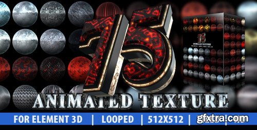 Videohive 75 Animated Texture (Element 3D) 6870041