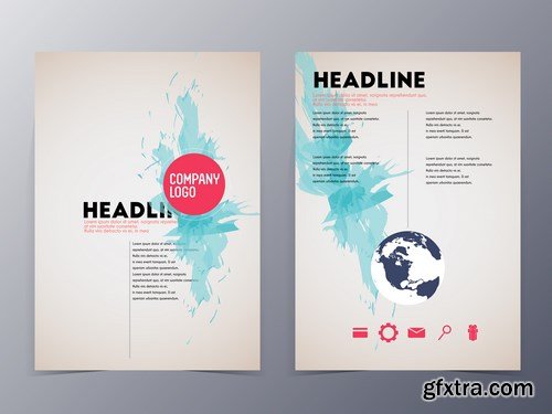 Corporate Templates of Brochures 4 - 25xEPS