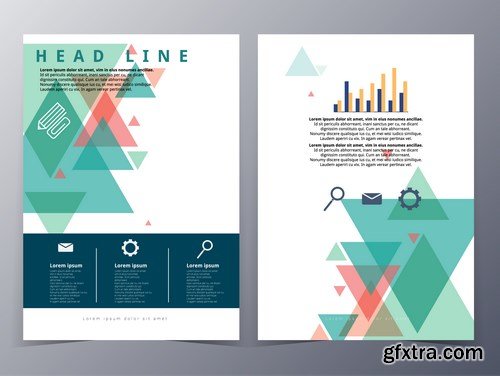 Corporate Templates of Brochures 4 - 25xEPS