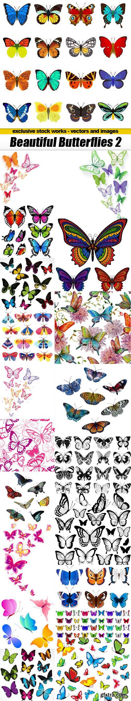 Beautiful Butterflies 2 - 20xEPS