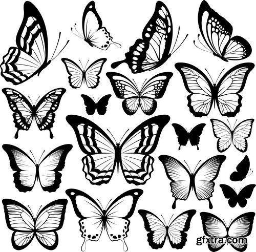 Beautiful Butterflies 2 - 20xEPS