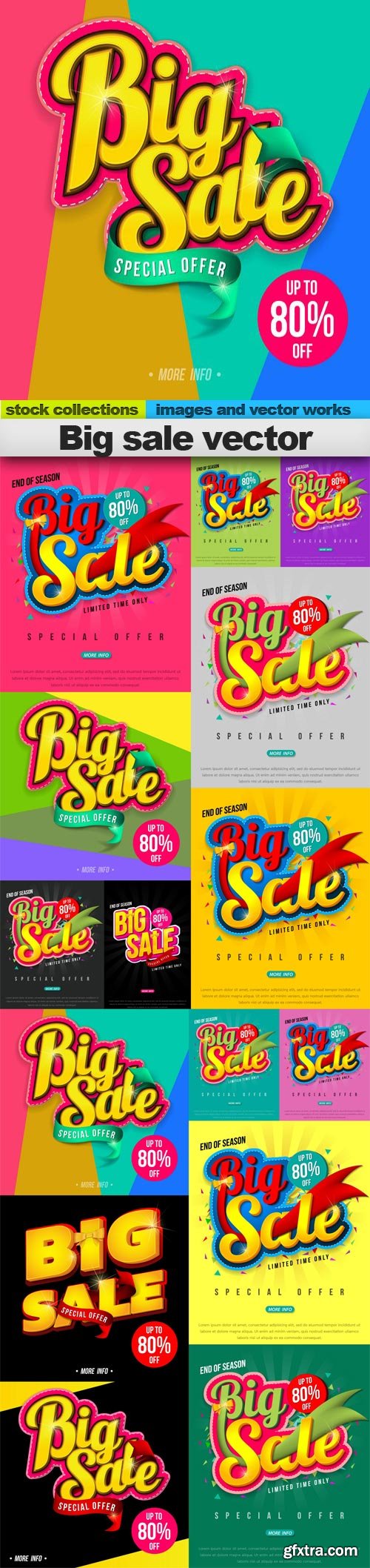 Big sale vector, 15 x EPS