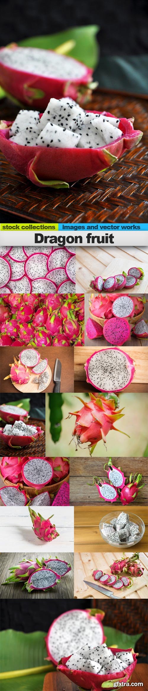 Dragon fruit, 15 x UHQ JPEG