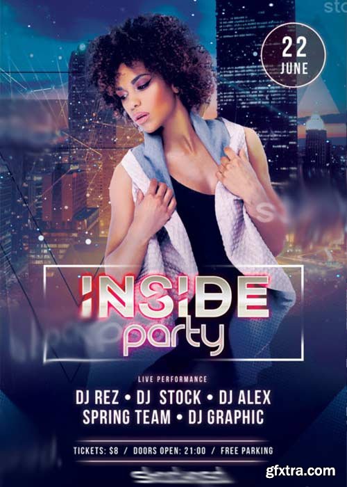 Inside Party V2 PSD Flyer