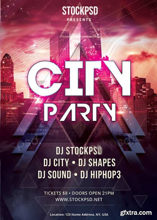 City Party V12 PSD Flyer