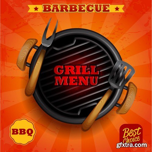 Barbecue poster - 6 UHQ JPEG