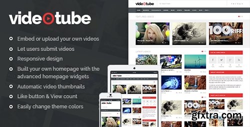 ThemeForest - VideoTube v2.2.9 - A Responsive Video WordPress Theme - 7214445