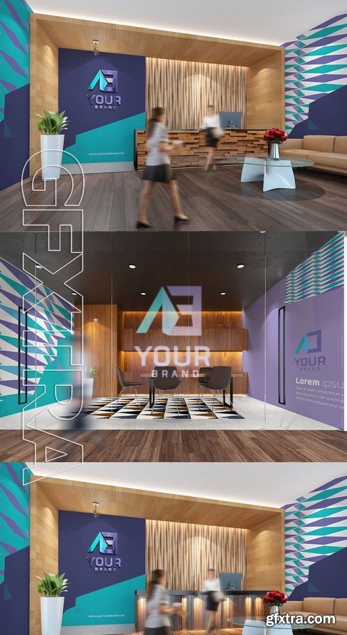 Office Interior Branding Mockups V3