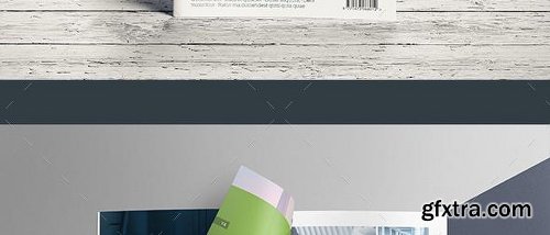 Graphicriver Square Brochure Mock-up 2949025